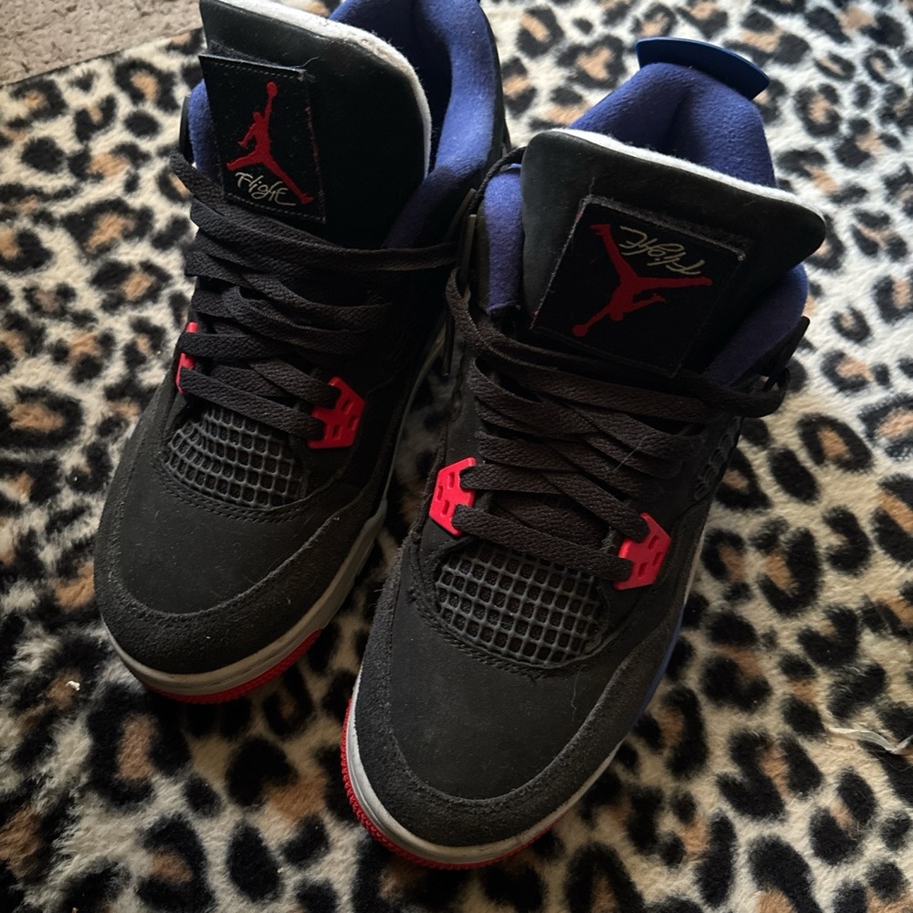 Black and Red High-Top Sneakers